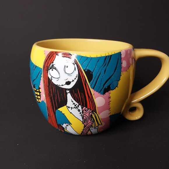 Disney The Nightmare Before Christmas Jack and Sally Patchwork Mug - Picture 4 of 8